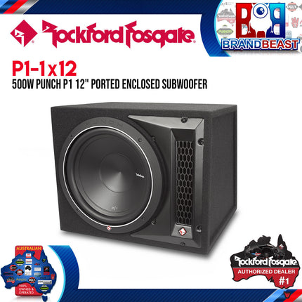 Rockford Fosgate P1-1X12 Punch Single P1 12" Loaded Enclosure