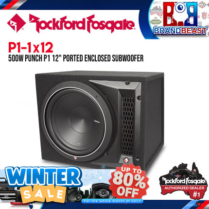 Rockford Fosgate P1-1X12 Punch Single P1 12" Loaded Enclosure