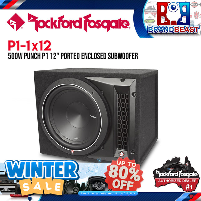 Rockford Fosgate P1-1X12 Punch Single P1 12" Loaded Enclosure