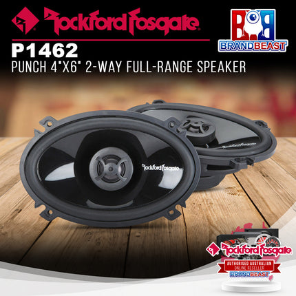 Rockford Fosgate P1462 Punch 4"x6" 2-Way Full-Range Speaker