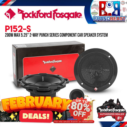 Rockford Fosgate P152-S Punch 5.25" Series Component System