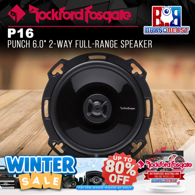 Rockford Fosgate P16 Punch 6.0" 2-Way Full-Range Speaker