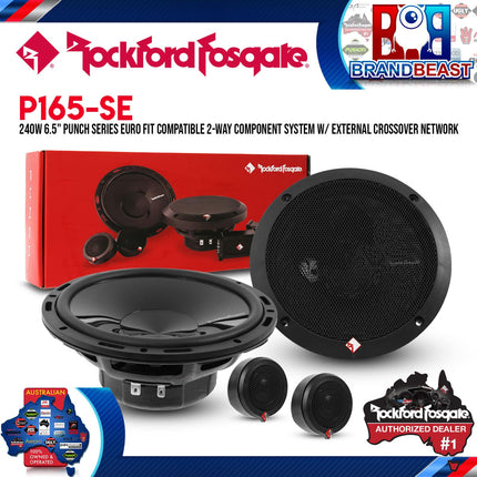 Rockford Fosgate P165-SE Punch 6.5" 2-Way Euro Fit System External Xover