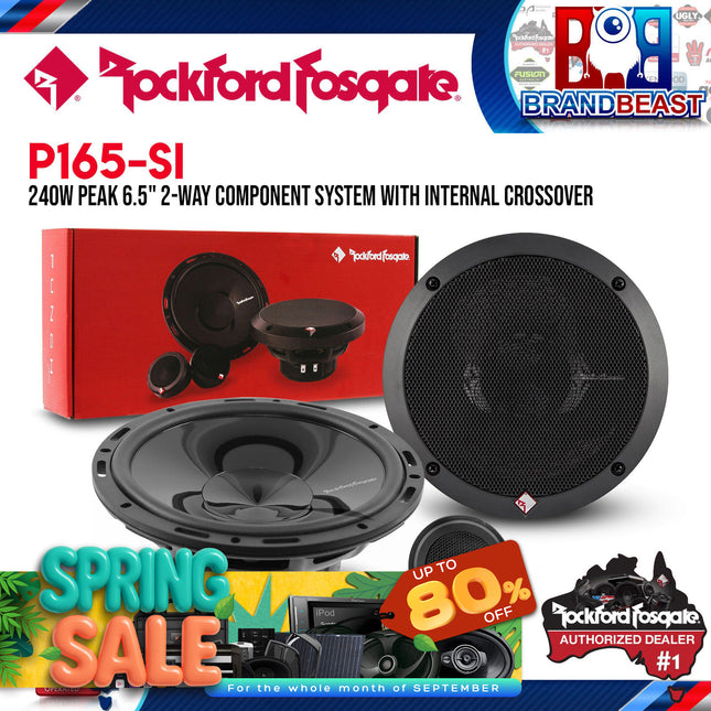 Rockford Fosgate P165-SI Punch 6.5" Euro Fit Compatible System Internal Xover