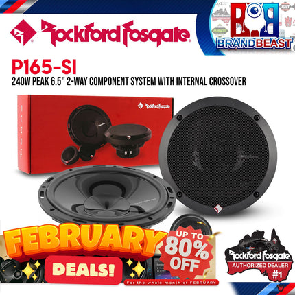 Rockford Fosgate P165-SI Punch 6.5" Euro Fit Compatible System Internal Xover