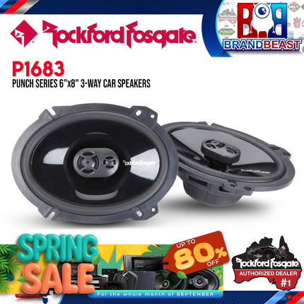 Rockford Fosgate P1683 Punch 6"x8" 3-Way Full Range Speaker