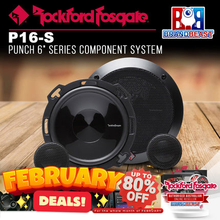 Rockford Fosgate P16-S Punch 6" Series Component System