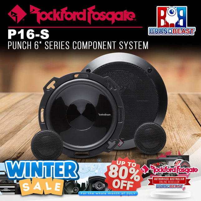 Rockford Fosgate P16-S Punch 6" Series Component System