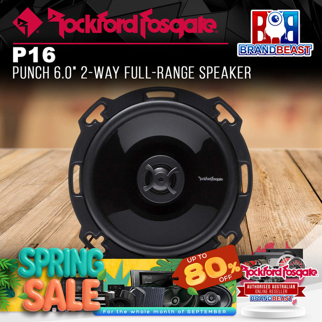 Rockford Fosgate P16 Punch 6.0" 2-Way Full-Range Speaker