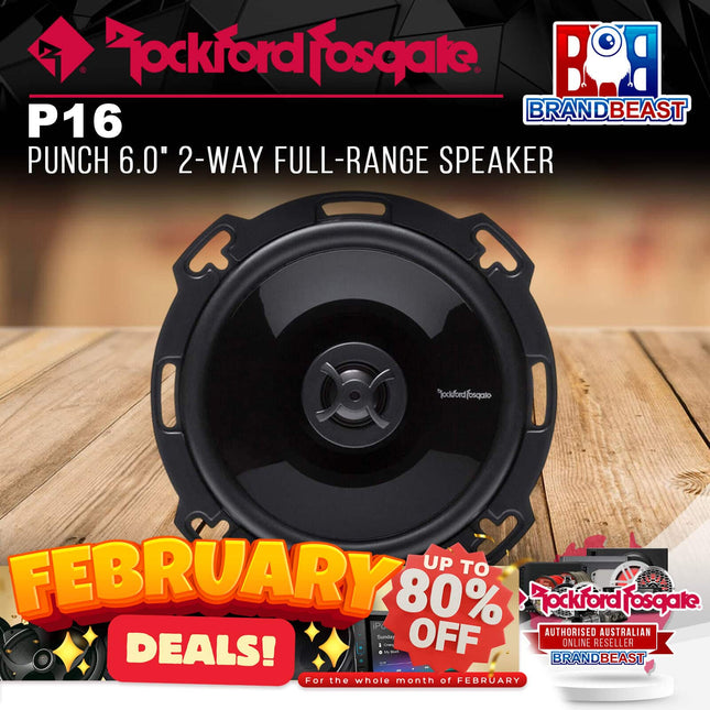 Rockford Fosgate P16 Punch 6.0" 2-Way Full-Range Speaker