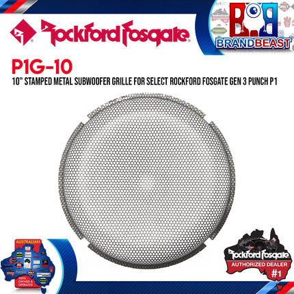 Rockford Fosgate P1G-10 10" Stamped Mesh Grille Insert