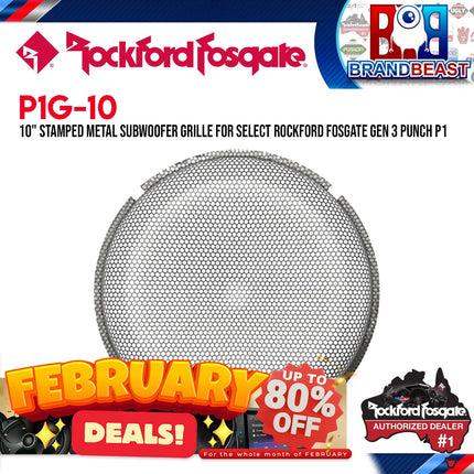 Rockford Fosgate P1G-10 10" Stamped Mesh Grille Insert