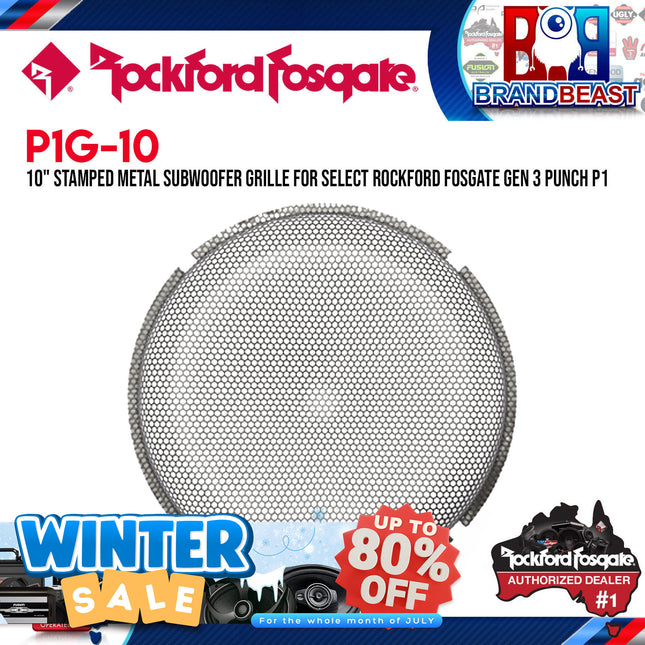 Rockford Fosgate P1G-10 10" Stamped Mesh Grille Insert