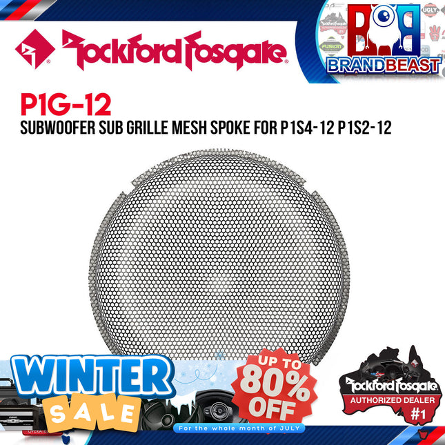 Rockford Fosgate P1G-12 12" Stamped Mesh Grille Insert