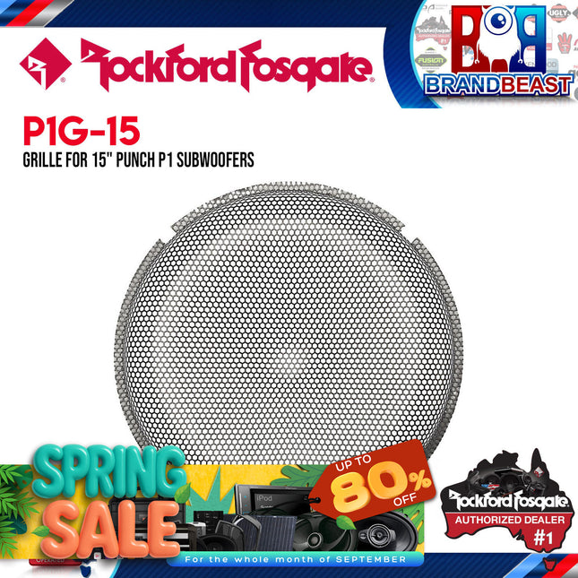 Rockford Fosgate P1G-15 15" Stamped Mesh Grille Insert