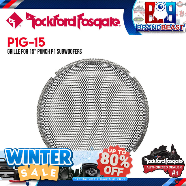 Rockford Fosgate P1G-15 15" Stamped Mesh Grille Insert