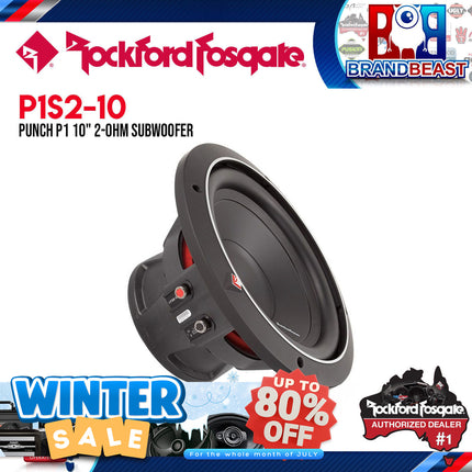 Rockford Fosgate P1S2-10 Punch 10" P1 2-Ohm SVC Subwoofer