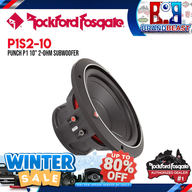 Rockford Fosgate P1S2-10 Punch 10" P1 2-Ohm SVC Subwoofer