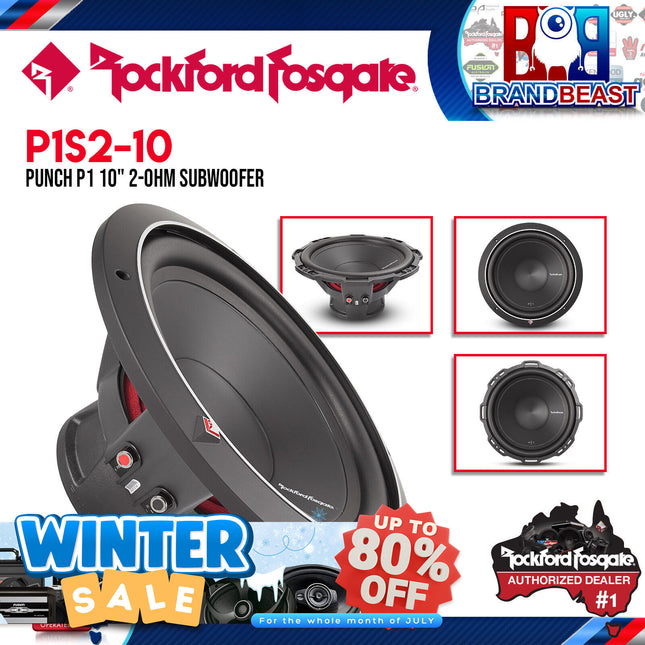 Rockford Fosgate P1S4-10 Punch 10" P1 4-Ohm SVC Subwoofer