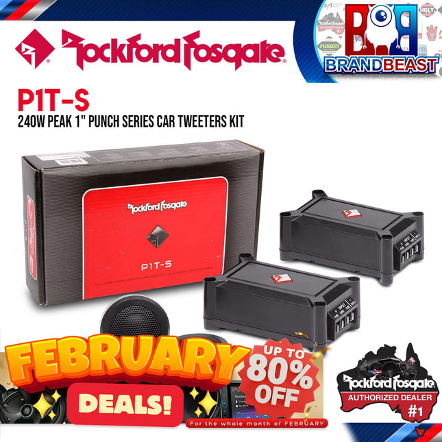 Rockford Fosgate P1T-S Punch 1" Series Tweeter Kit