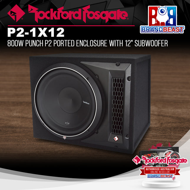 Rockford Fosgate P2-1X12 Punch Single P2 12" Loaded Enclosure