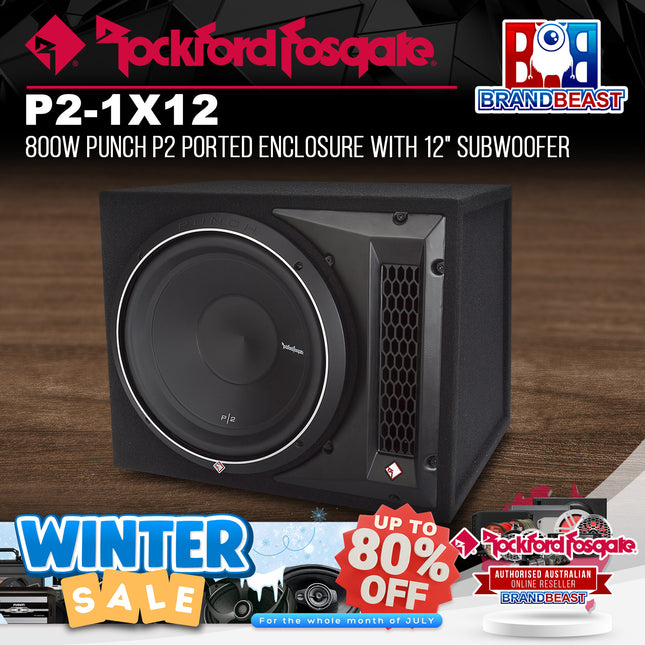 Rockford Fosgate P2-1X12 Punch Single P2 12" Loaded Enclosure
