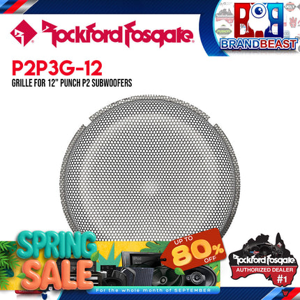 Rockford Fosgate P2P3G-12 12" Stamped Mesh Grille Insert