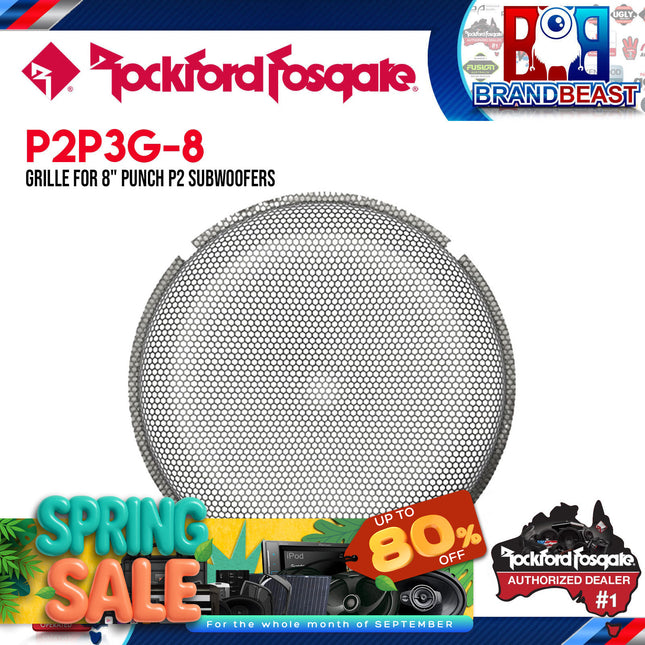 Rockford Fosgate P2P3G-8 8" Stamped Mesh Grille Insert