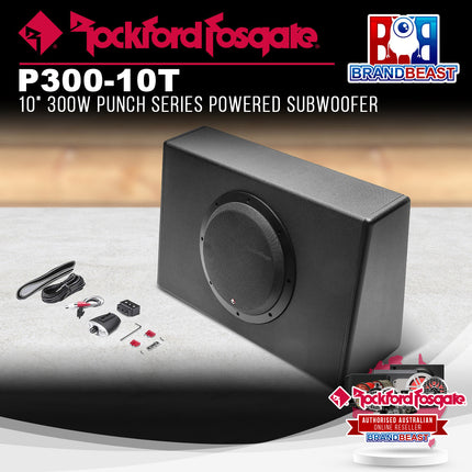 Rockford Fosgate P300-10T Punch 10" 300-Watt Powered Truck Enclosure