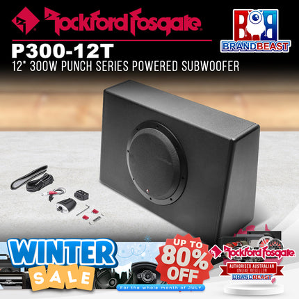 Rockford Fosgate P300-12T Punch 12" 300-Watt Powered Truck Enclosure