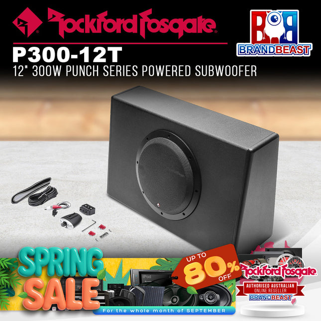 Rockford Fosgate P300-12T Punch 12" 300-Watt Powered Truck Enclosure