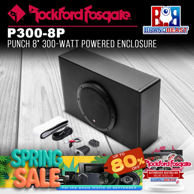 Rockford Fosgate P300-8P Punch 8" 300-Watt Powered Enclosure