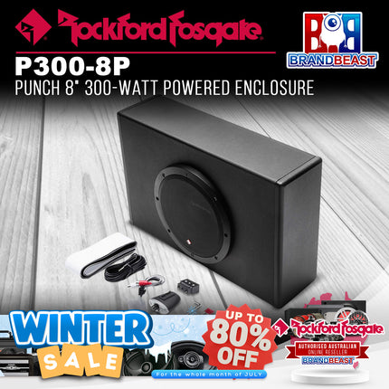 Rockford Fosgate P300-8P Punch 8" 300-Watt Powered Enclosure