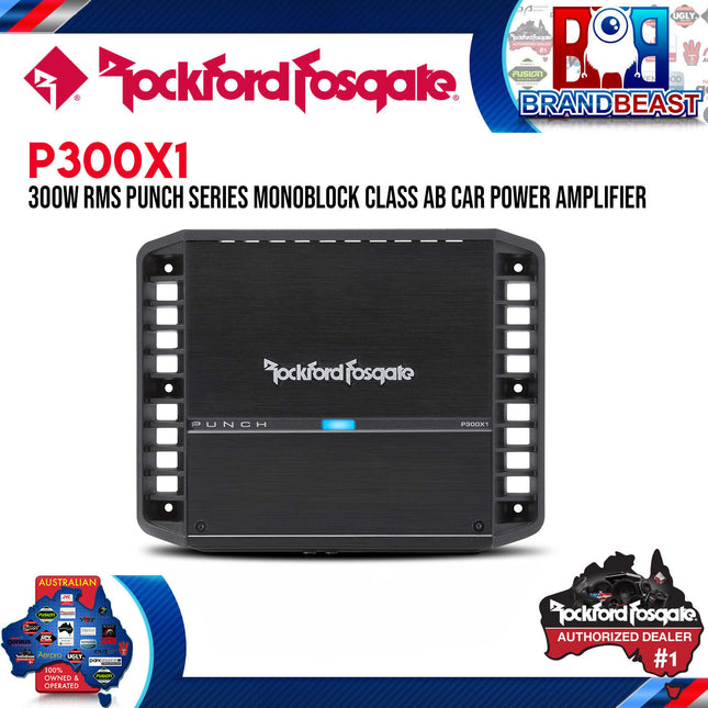 Rockford Fosgate P300X1 Punch 300 Watt Full-Range Mono Amplifier
