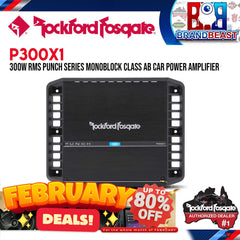 Rockford Fosgate P300X1 Punch 300 Watt Full-Range Mono Amplifier