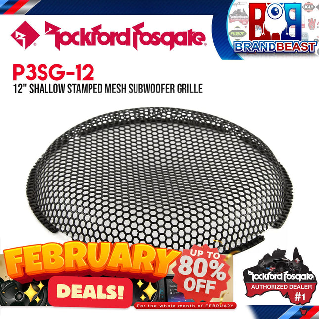 Rockford Fosgate P3SG-12 12" Shallow Stamped Mesh Grille Insert