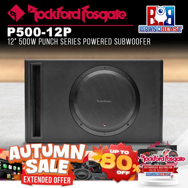 Rockford Fosgate P500-12P Punch 12" 500-Watt Powered Enclosure