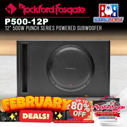 Rockford Fosgate P500-12P Punch 12" 500-Watt Powered Enclosure