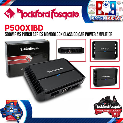 Rockford Fosgate P500X1bd Punch 500 Watt Class-bd Mono Amplifier