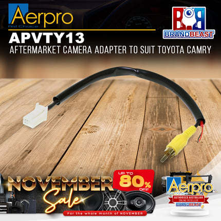Aerpro APVTY13 Aftermarket Camera Adapter to Suit Toyota Camry