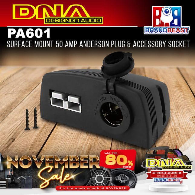 DNA PA601 Surface Mount 50 Amp Anderson Plug & Accessory Socket