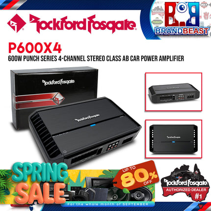 Rockford Fosgate P600X4 Punch 600 Watt 4-Channel Amplifier