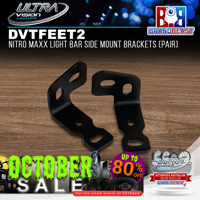 Ultra Vision Lighting DVTFEET2 Nitro MAXX Light Bar Side Mount Brackets (Pair)