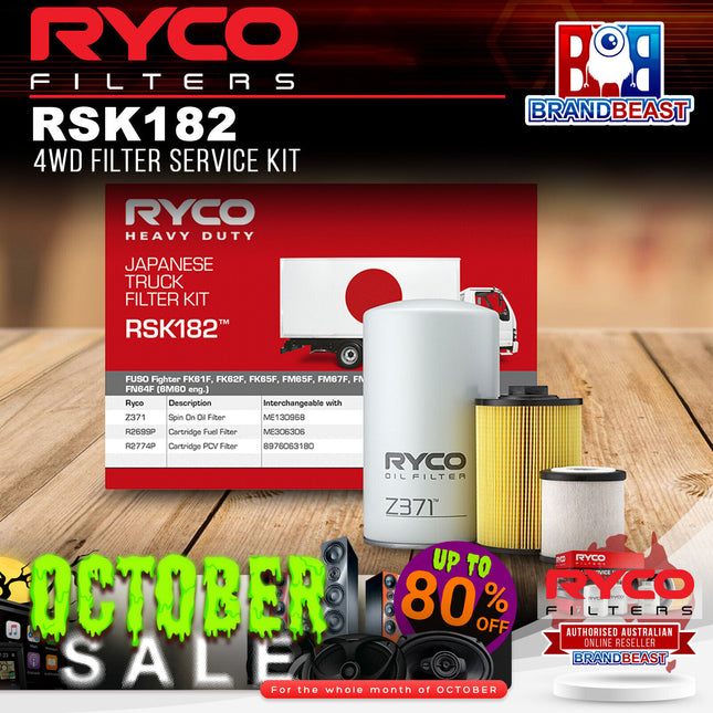 Ryco RSK182 4WD Filter Service Kit