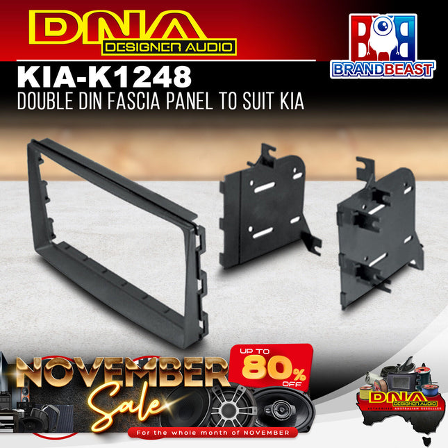 DNA KIA-K1248 Double DIN Fascia Panel to Suit Kia