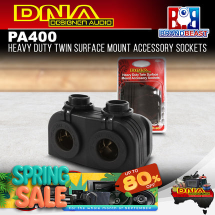 DNA PA400 Heavy Duty Twin Surface Mount Accessory Sockets