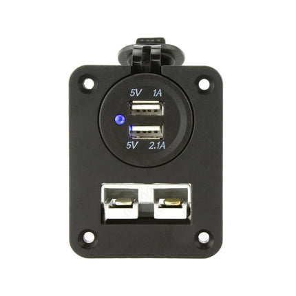 DNA PA502 Panel Mount 50 Amp Anderson Plug & Dual USB Sockets
