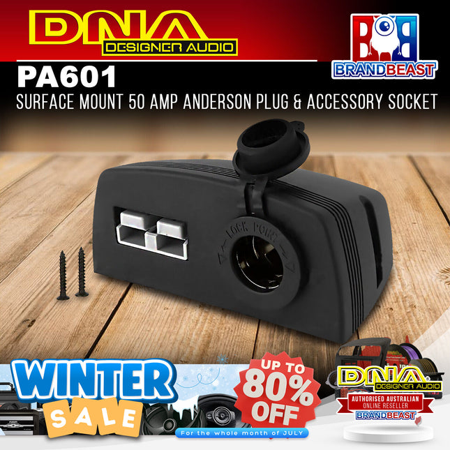 DNA PA601 Surface Mount 50 Amp Anderson Plug & Accessory Socket