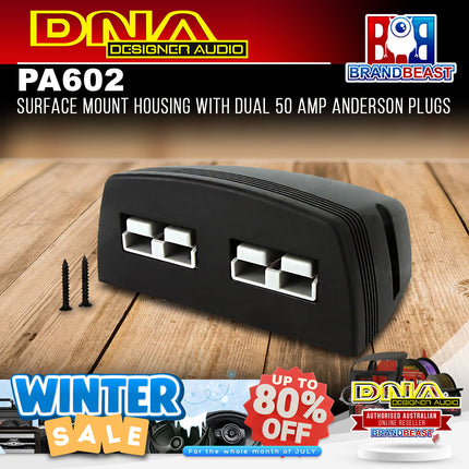 DNA PA602 Surface Mount Housing With Dual 50 Amp Anderson Plugs
