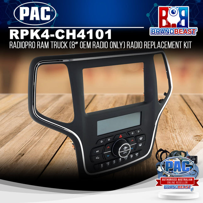 PAC RPK4-CH4101 RadioPRO RAM Truck (8‚Ä≥ OEM Radio Only) Radio Replacement Kit